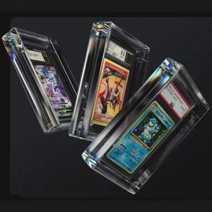 맞춤형 자석 아크릴 등급 카드 수집용 슬래브 아크릴 디스플레이 케이스 (CGC BGS TCG 등급 카드 슬래브 보호용)