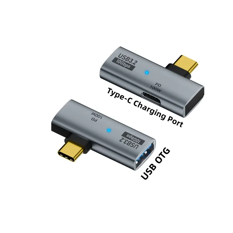 USB 타입 C OTG 2in1 어댑터 100W PD 게임 콘솔 노트북 스마트폰용 고속 충전 컨버터
