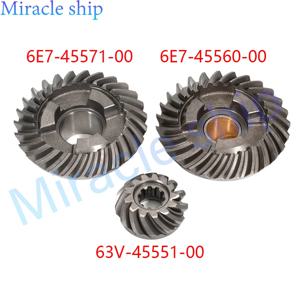기어 보트 모터 보트 엔진 부품 세트, Yamaha Hidea 2 스트로크 15HP 15F, 6E7-45560-01, 63V-45551-00, 6E7-45571-00