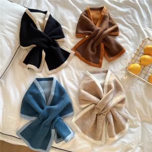 18*84cm 따뜻한 니트 스카프 겨울 목 반지 목도리 랩 여성용 소녀 어린이 어린이