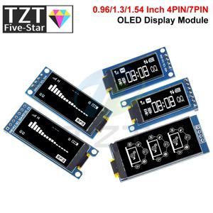 TZT 0.96 / 1.3 / 1.54 인치 OLED 디스플레이 64×128 LCD 모듈 SH1107 SSD1312 SSD1317 4핀 7핀 LCD 1.3인치 OLED 세로 화면 모듈