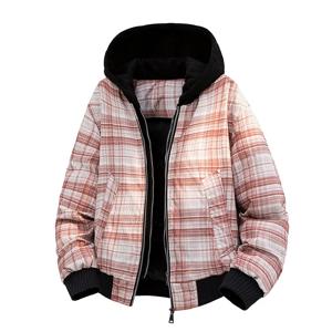 패션 남성용 따뜻한 체크무늬 후드 90% 화이트 덕다운 재킷 오버사이즈 M-8XL 2025 겨울 청소년 스트리트웨어 체크 탑 패딩 코트