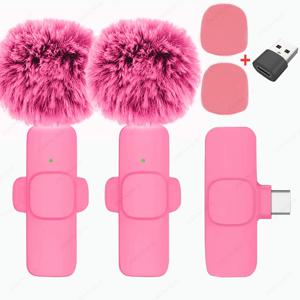 무선 라발리어 마이크 휴대용 미니 마이크 아이폰 안드로이드 PC 카메라용 – 비디오 녹화 라이브 스트리밍 브이로그 게임