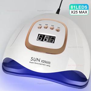 UV 네일 아트 램프 110V-240V 빠른 경화 유도 81개 램프 사각지대 없는 네일 드라이어 타이머 포함 가정 및 살롱용
