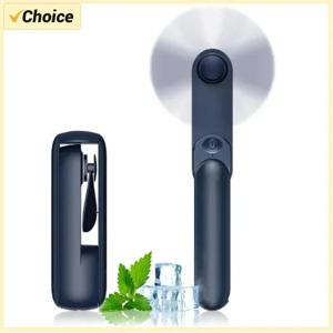 휴대용 미니 접이식 휴대용 팬 USB 충전식 3단 속도 조절 가능 여성 여행 야외 사용에 적합