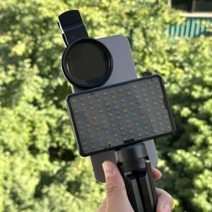 타투 편광 필터 타투 필 라이트 반사광 감소 52mm CPL 120 LED 조절 가능 밝기 휴대폰 렌즈용