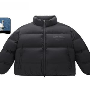   Collaborative Edition Peacebird 남성 패션 겨울 재킷 스탠드 칼라 다운 코트 B1ACD4426 청소년 인기 아우터...