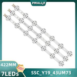 3개 LED SSC LGIT Y19 43UM73 REV08 EAV64692201 AGM76872401 HC430DQG SLXL1 A14X SLXL2 SLXL3 43UM7300PUA 43UM7300AUE 43UM7400PLA
