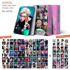 92개/세트 아이돌 ATEEZ 새 앨범 GOLDEN HOUR 파트.5 로모 카드 스티커 엽서 성화 홍정 윤호 민기 홍정 팬 선물