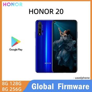 아너 20 스마트폰 4G 글로벌 펌웨어 48MP 광각 쿼드 카메라 키린 980 6.26인치 매직 UI 2.1.0 상태 좋은 중고폰