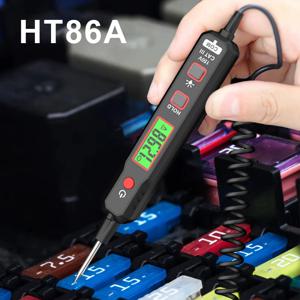 HT86A 자동차 전압 감지기 펜 자동차 고장 진단 회로 테스터 디지털 백라이트 자동차 퓨즈 진단 프로브 도구