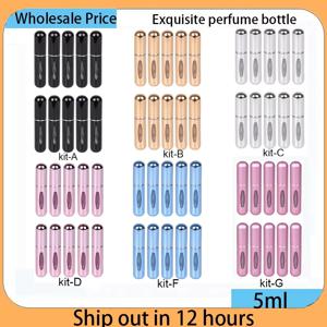 5ml 휴대용 리필 가능 스프레이 병 플라스틱 라이너 향수 분무기 미니 샘플 병 화장품 여행용 빈 용기