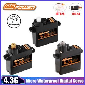 DSPOWER 4.3G 마이크로 디지털 서보 플라스틱/알루미늄/메탈 기어 JR/JST 플러그 RC 미니 FPV 드론 헬리콥터 고정 날개 자동차 레이싱