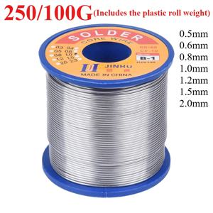250/100g 솔더 와이어 주석 0.5/0.6/0.8/1.0/1.2/1.5/2.0mm 롤 클린 로진 용접 코어 솔더링 와이어 플럭스 릴 튜브