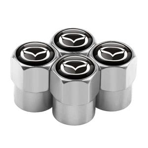 마쓰다 3 BK 6 GH CX-5 CX30 MX-5 2 5 CX-3 GJ GL CX-8 MS RX-8 626 미아타 스피드 6 용 메탈 자동차 휠 타이어 밸브 캡 스템 커버 4개