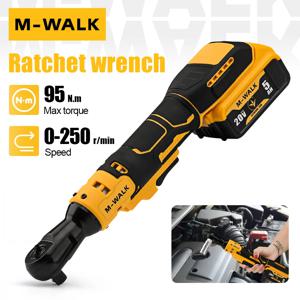 M-WALK 전기 래칫 직각 렌치 1/2인치 무선 가변 속도 너트 제거 렌치 18/20V 배터리용 전동 공구