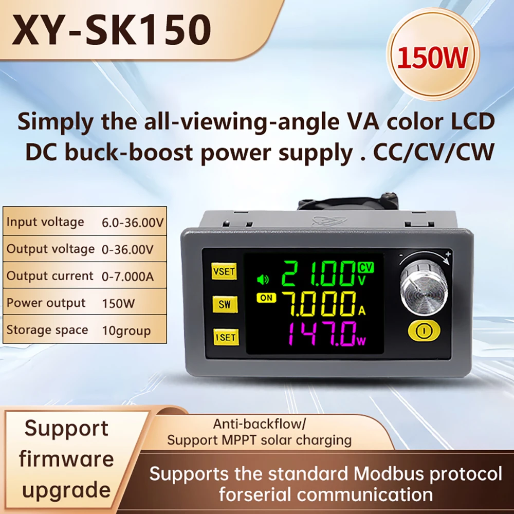 SK60/SK120/SK150 DC 벅 부스트 컨버터 CNC 조정 가능한 규제 실험실 전원 공급 장치 정전압 전류 모듈