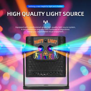USB 전원 레이저 스트로보스코픽 파티 조명 DJ 디스코 프로젝터 휴대용 가족 캠핑 장식 조명 쇼 이벤트용