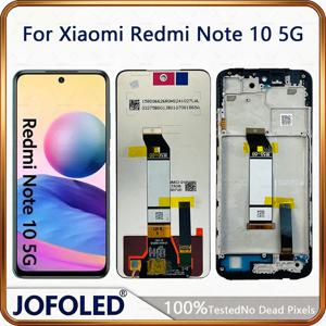 Xiaomi Redmi Note 10 5G LCD 디스플레이 터치 스크린 디지타이저 어셈블리 M2103K19G M2103K19C LCD 화면 교체 수리 부품