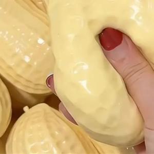 땅콩 스트레스 볼 바삭바삭한 스퀴즈 볼 부드러운 촉감의 피젯 토이 ASMR 감각 안티 스트레스 장난감 (어린이 및 성인용)