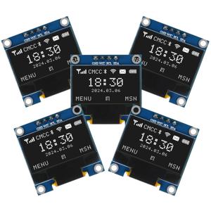 오리지널 0.96인치 OLED IIC 시리얼 화이트 OLED 디스플레이 모듈 128X64 I2C SSD1306 12864 LCD 스크린 보드 (아두이노용)