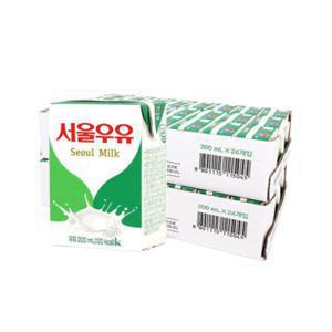 (타임딜) 멸균우유 200ml 24입+24입 (2박스)