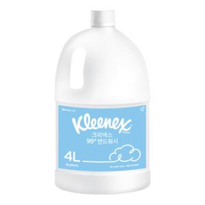 크리넥스 99+ 핸드워시 허브파우더향 거품형 4L 대용량