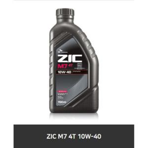 SK/지크/ZIC M7 4T 10W40/1리터/4행정/오토바이 엔진오일/합성유