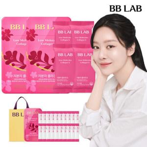 비비랩 저분자 콜라겐 S 단독구성 80포+20포s 증정(100일분)+쇼핑백증정_핑크통 콜라겐 인텐시브