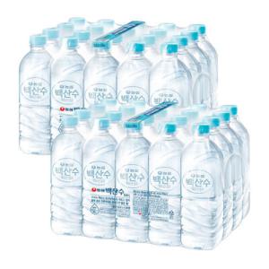 백산수 500ml 40병 (유라벨/무라벨 랜덤발송)