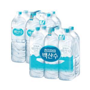 백산수 2L 24펫(유라벨/무라벨 랜덤출고) 생수/백산수/농심