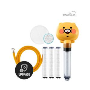 디클린 카카오샤워기(춘식이)+항균플러스 리필필터+세라믹볼+샤워호스 세트