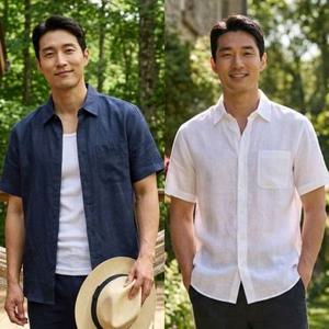 [쟌피엘] 카프리 인견마 린넨 반팔셔츠 여름 남성마남방
