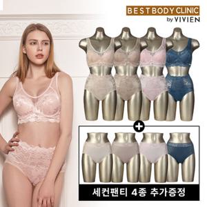 [사은품대상]비비안 BBC 이지무빙런닝 브라렛 여자속옷세트 12종 4+4+4+세컨증정