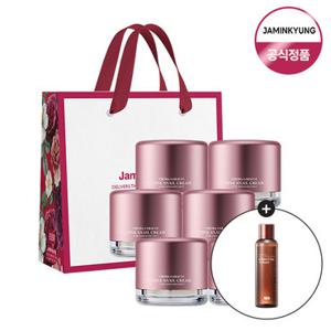 [자민경] 미백 주름 개선 크레마카라콜 핑크 스네일 달팽이 크림 50ml 6개+ 쇼핑백 + 토너증정