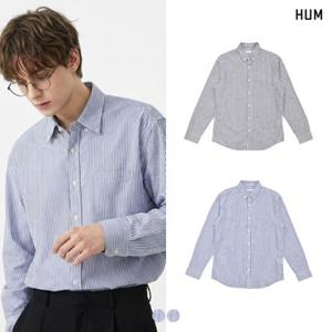 [HUM]유니) 코튼린넨 스트라이프 셔츠(FHNECSL703P)