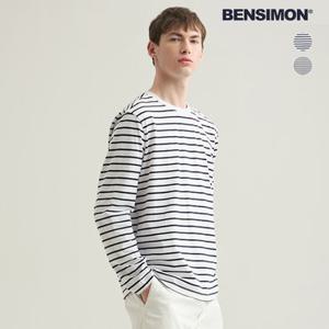 [벤시몽] 남성 간절기 스트라이프 티셔츠 2종 택1