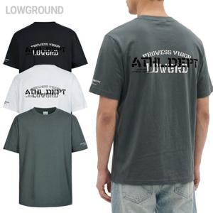 로우그라운드 ATHLDEPT 반팔티 남자 반팔티셔츠 세미 오버핏 빅사이즈 M~4XL