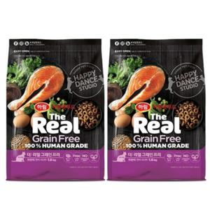 하림펫푸드 더리얼 캣 그레인프리 크런치 연어 시니어 3.2kg