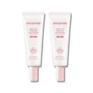 이니스프리 데일리 UV 톤업 노세범 선크림 50mL 2입 (3종 택1)