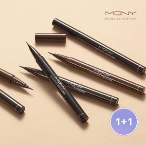 [한정수량][1+ 1] 맥퀸뉴욕 워터프루프 붓펜 아이라이너 /안번지는 리퀴드 샤프 슬림라이너 3컬러