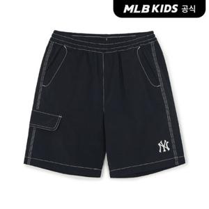 [MLB키즈 공식]26SS 스포티브 스몰로고 나일론 5부 팬츠 NY (Black) 7ASMB0163-50BKS