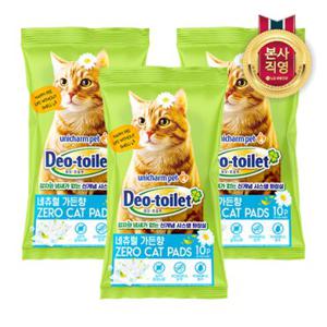LG유니참 데오토일렛 고양이 패드 10P(향) x 3팩