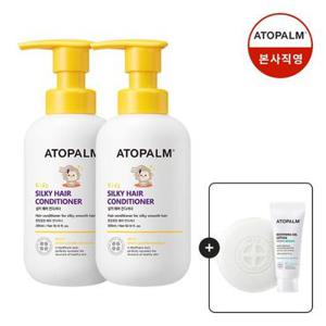 [아토팜] 실키 헤어 컨디셔너 300mlX2 (증정)마일드솝+수딩젤로션20ml 7/6~7/12
