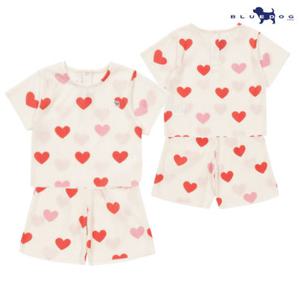 [백화점]블루독베이비 CR)하트 플리츠 상하세트 46370-672-12-IS
