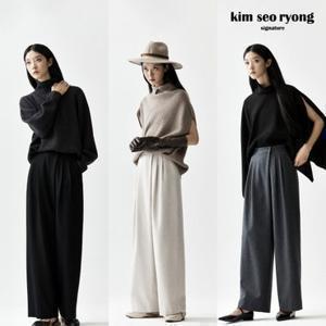 [TV상품]김서룡 25FW 시그니처 윈터 헤어리 랩 팬츠[런칭 가격 89,900원]