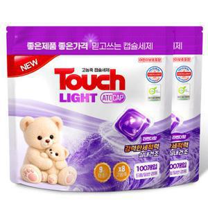 터치 고농축 아토캡 라벤더 파우치 캡슐세제 2봉 (약 240개) / 실내건조 중성세제