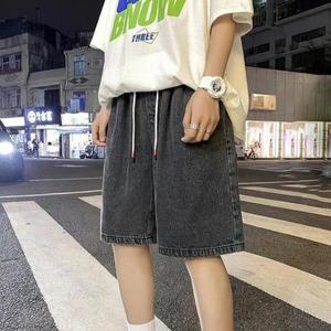 여름 데일리 남자 여자 5부 청반바지 밴딩 버뮤다 팬츠 데님 반바지 연청 진청 흑청