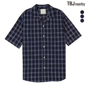 [TBJ]남성 5부 체크 셔츠 (SET-UP)(T182SH370P)