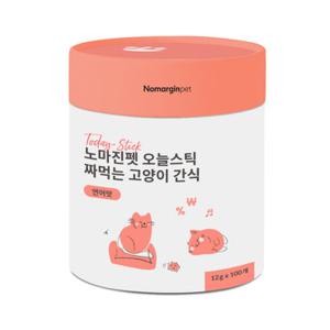 노마진펫 고양이츄르 오늘스틱 짜먹는간식 연어맛 12g 100개